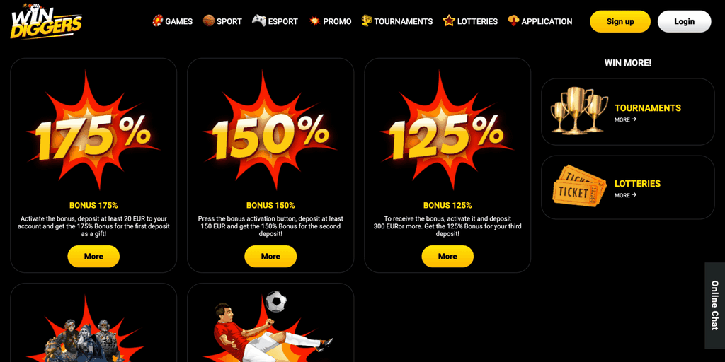 Discover a World of Exhilaration: Win Diggers Casino Site Gamings