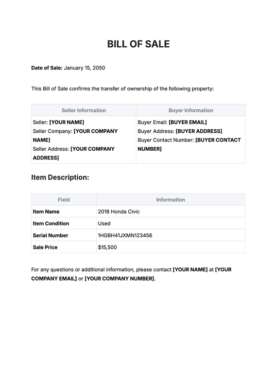 Exactly how to create a proof of purchase for a trailer.